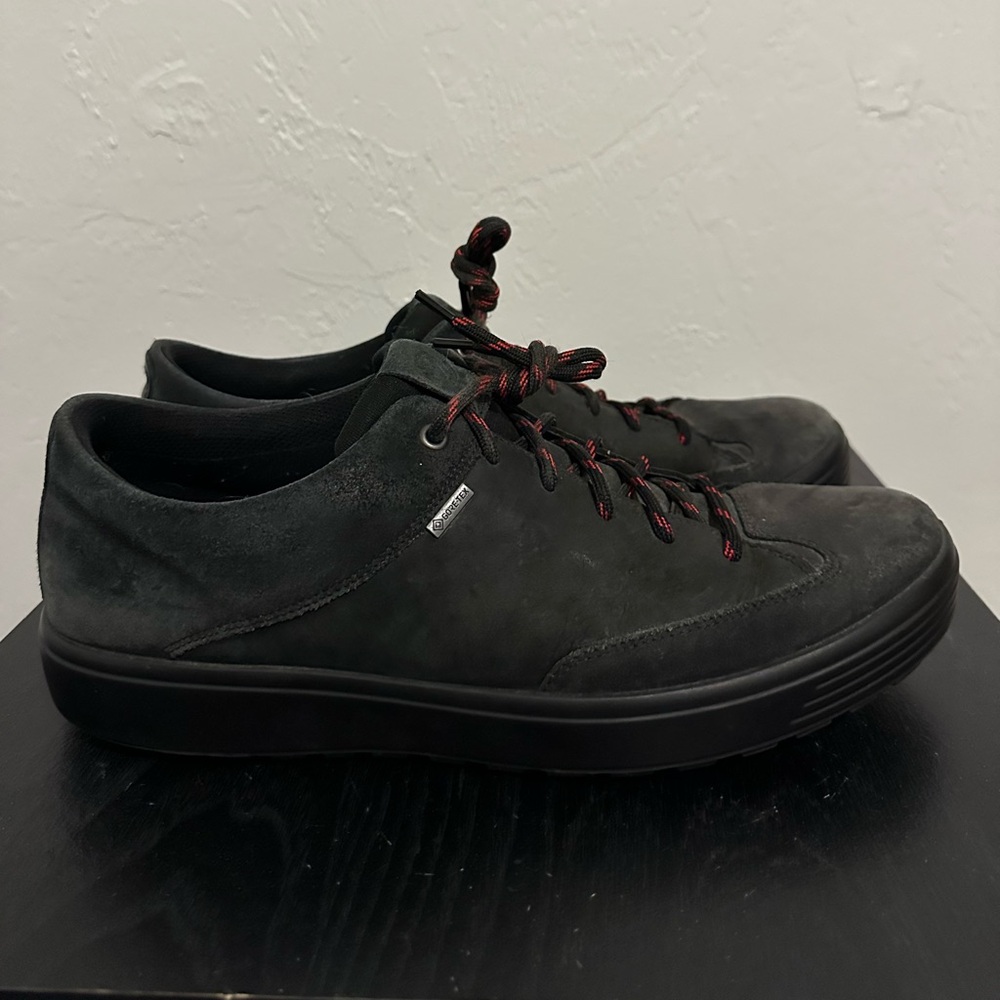 Ecco Soft 7 Tred GTX Leather/Suede Outdoor Lace Up Sneakers Waterproof Mens 12